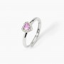 CUORE ZIRCONE ROSA