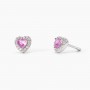 CUORE ZIRCONE ROSA